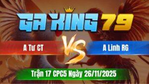 Trận 17 CPC5 Ngày 26/11/2025 - Xanh chà 2 bát đỏ cúp điện