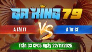 Trận 33 CPC5 Ngày 22/11/2025 - Bướm gồng huề đẳng cấp